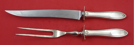 Steak Carving Set  2-pc -  Fiesta by Hallmark - Sterling